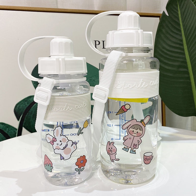 Bình Nước Giữ Nhiệt Bằng Nhựa Không Gỉ Có Thể Tái Sử Dụng Phong Cách Hàn Quốc Cho Nam Nữ