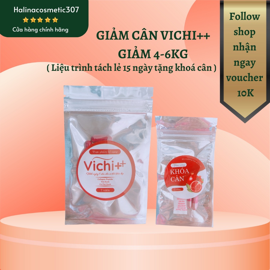 Liệu trình 15 ngày giảm cân vichi++ tặng khoá cân
