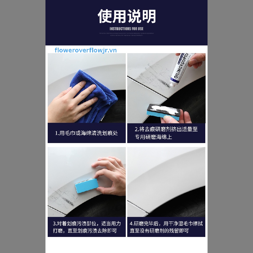 Bộ Keo Đánh Bóng Xóa Vết Trầy Xước Thân Xe Hơi