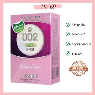 Bao cao su HA 002 BCS siêu mỏng nhiều nước nhiều gel bôi trơn kéo dài thời gian Men.69