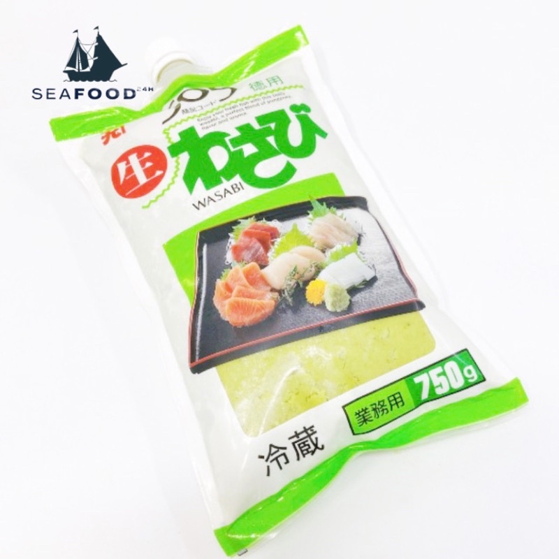 Mù tạt tươi Nhật Bản, hàng chuẩn. Túi 750g-Dạng Tuýp, chiết lẻ 50g/hộp