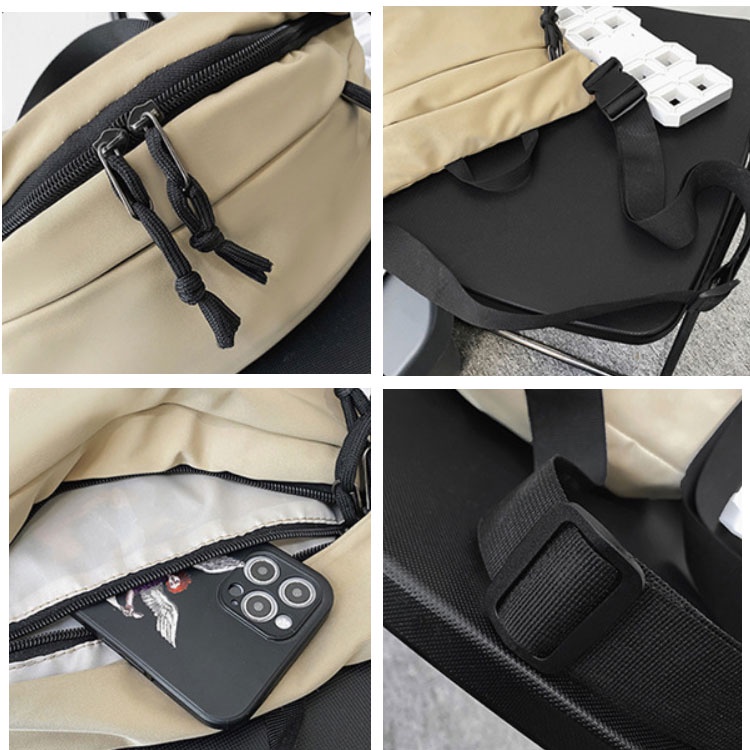 Túi Thể Thao Đeo Chéo Ngực Chất Liệu Nylon Sức Chứa Lớn Thời Trang Cho Nam