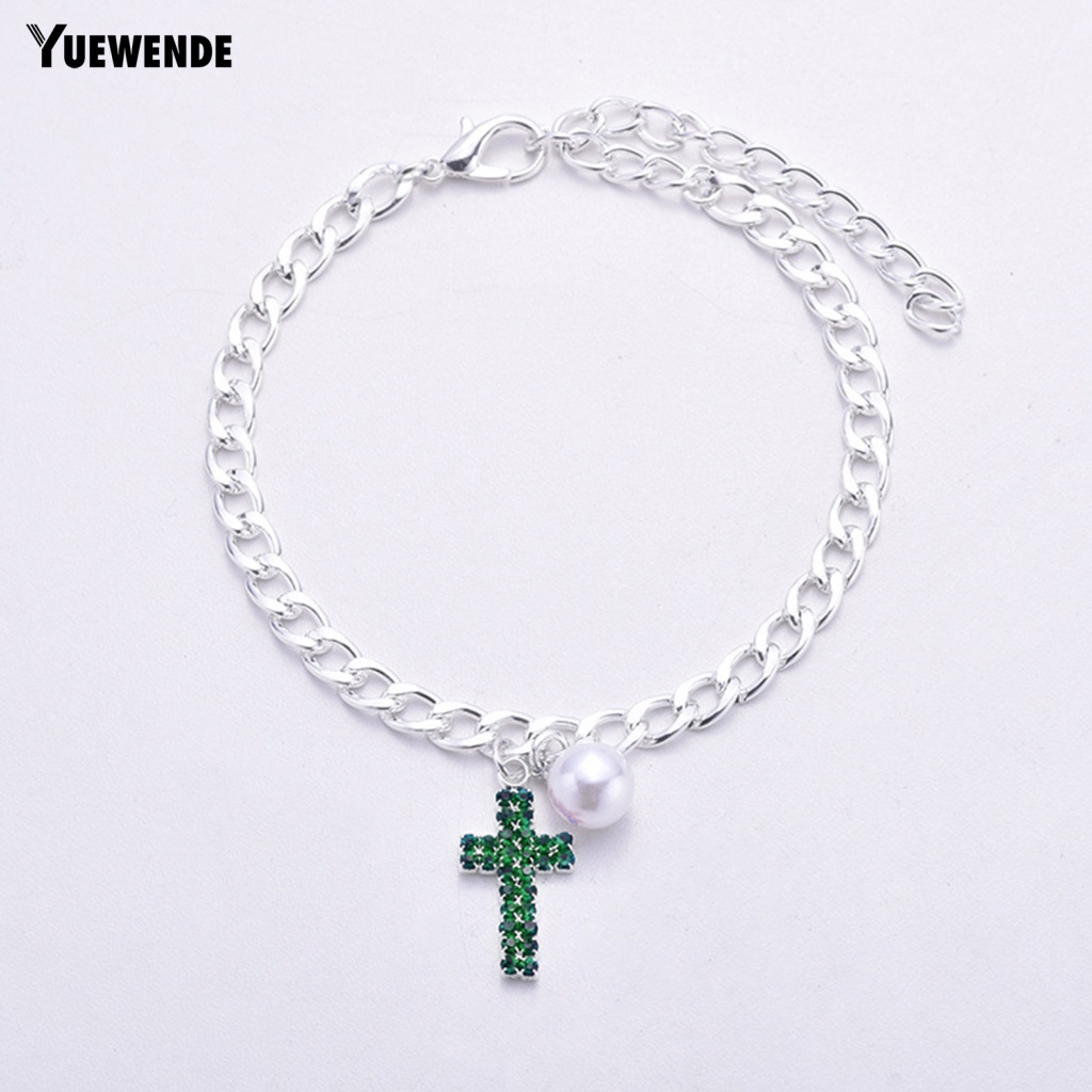 Vòng Cổ Mặt Chữ Thập Đính Đá Thanh Lịch Có Thể Điều Chỉnh Cho Thú Cưng