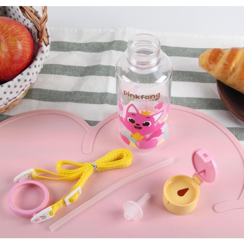 Bình nước Baby Shark Pinkfong cho bé 350ml Hàn Quốc