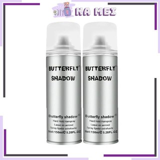 Gôm xịt tóc mềm nam nữ Butterfly Shadow 150ml giữ nếp tóc