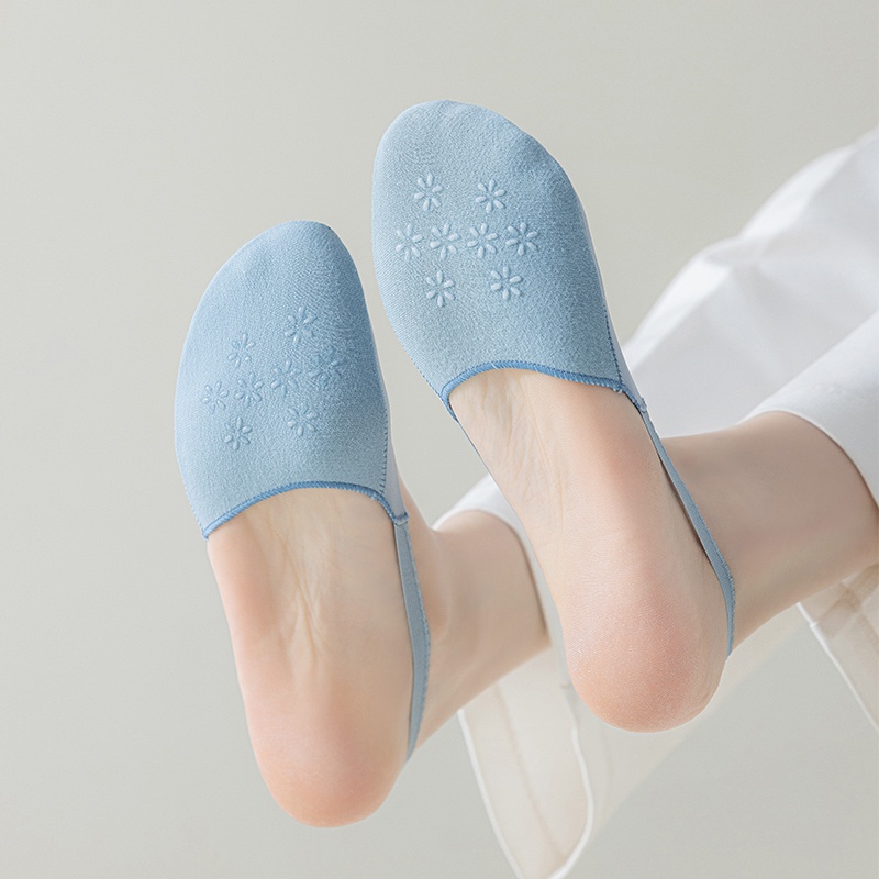 Set 4 Đôi Vớ Thuyền Chống Trượt Thời Trang Cho Nữ