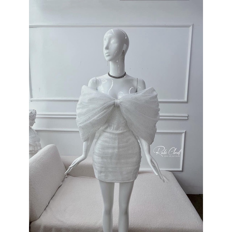 Đầm dự tiệc thiết kế lưới kim tuyến lót phi siêu xinh thời trang sang trọng , phong cách tiểu thư - bánh bèo sành