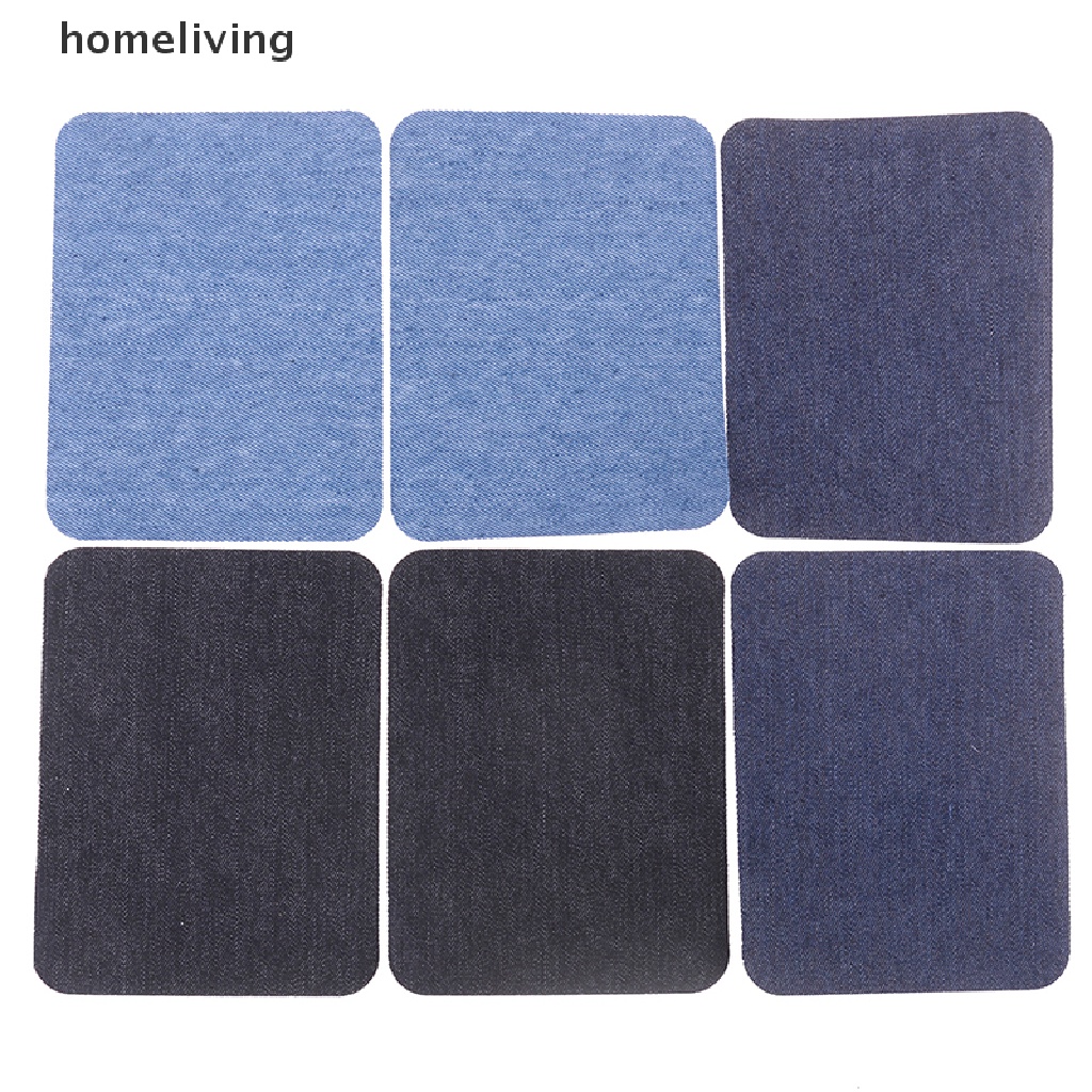 Bộ 6 Miếng Vá Quần Jean Bằng Cotton 3 Màu