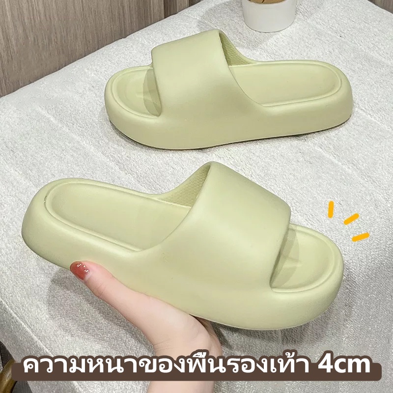 Dép nữ JINSHIHUI ZY220243 36Z230909 đế bánh mì thời trang thoải mái phong cách Hàn Quốc