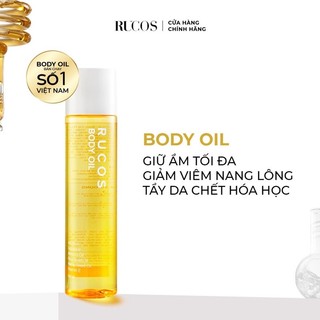 Body oil dầu dưỡng body 4% b.h.a nhà rucos như hình