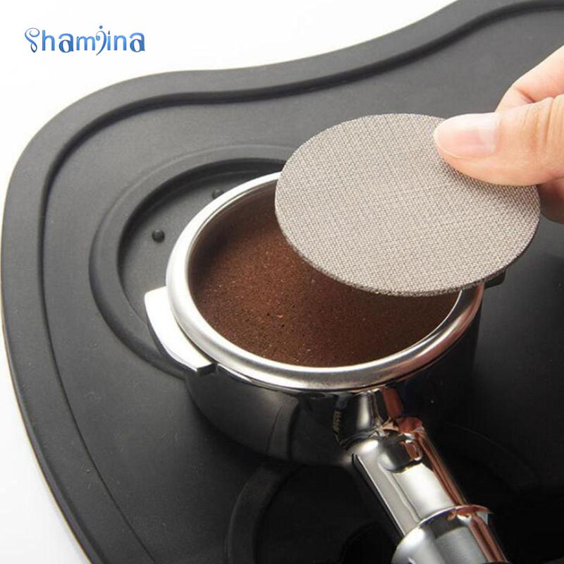 Lưới lọc cà phê SHAMJINA 51/53/58mm 1.7mm bằng thép không gỉ chống văng tách nước thứ cấp cho máy pha cà phê espresso