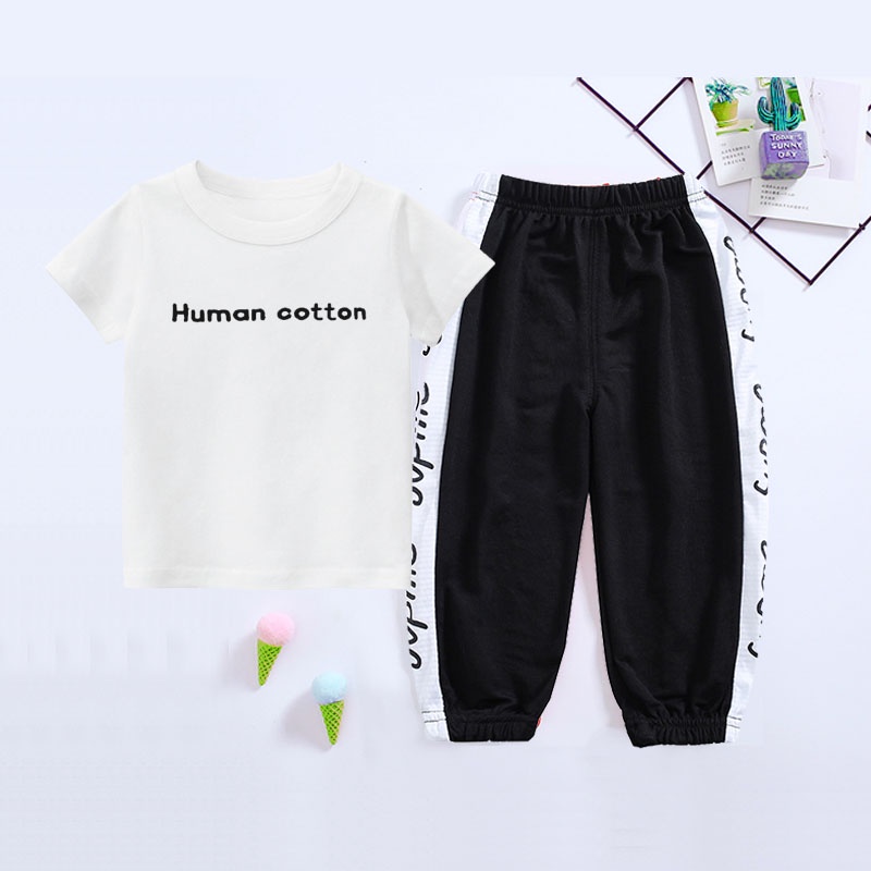 Set Áo Thun In Chữ Mới Năm 2023 (1-7 Tuổi)
