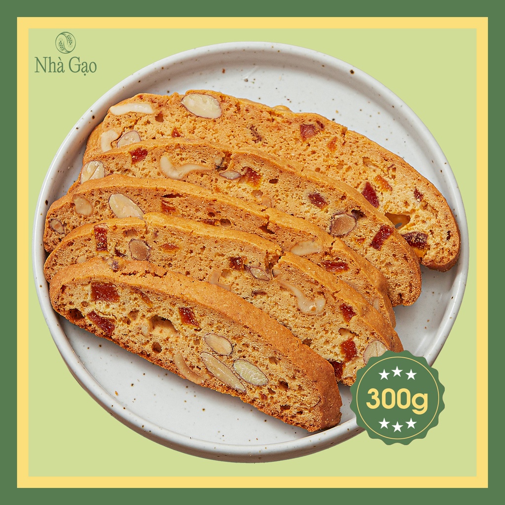 Bánh biscotti vị cam cao cấp Nhà Gạo