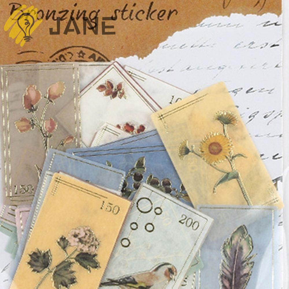 Set 40 Tem Dán Trang Trí Sổ Tay DIY Phong Cách Cổ Điển