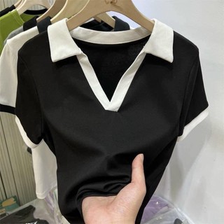 Áo cổ bẻ phối viền bigsize