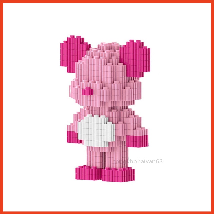 Đồ Chơi Mô Hình Lắp Ráp, Xếp Hình Gấu 3D Bear Brick Nhiều Chú Gấu Nhỏ Đáng Yêu