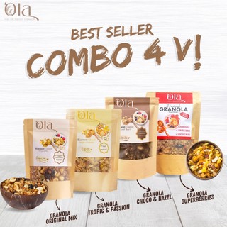 Combo 4 vị granola best seller