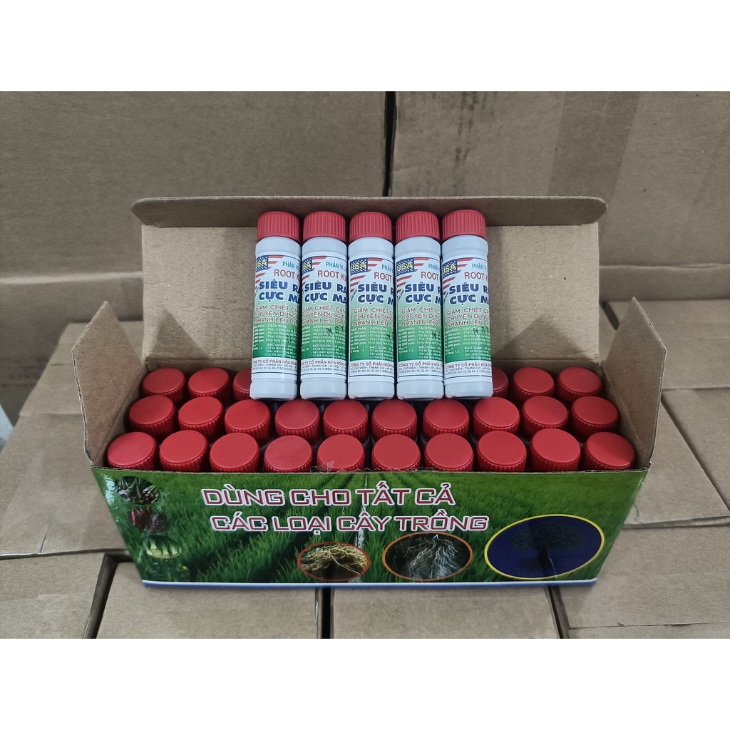 Siêu kích rễ RootKing Hộp 30 Chai siêu kích rễ giâm chiết cành Chính Hãng Công Ty Kyodai BVTV HT