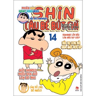 Sách - shin - cậu bé bút chì - hoạt hình màu - tập 14