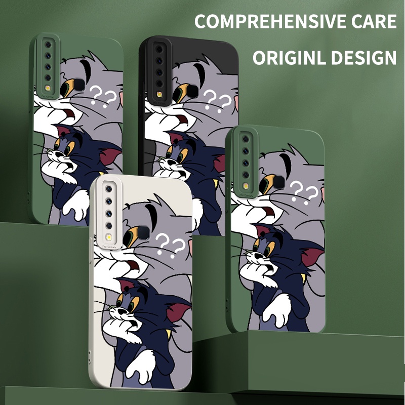 Ốp Điện Thoại Silicone Mềm Chống Sốc In Hình Mắt Thiên Thần / Mèo Hoạt Hình Cho Samsung Galaxy A9 2018