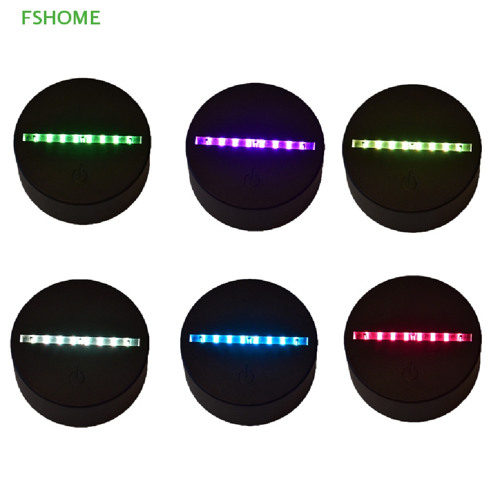 Đế Đèn LED 3D 7 Màu Kèm Cáp USB Tiện Dụng Mới