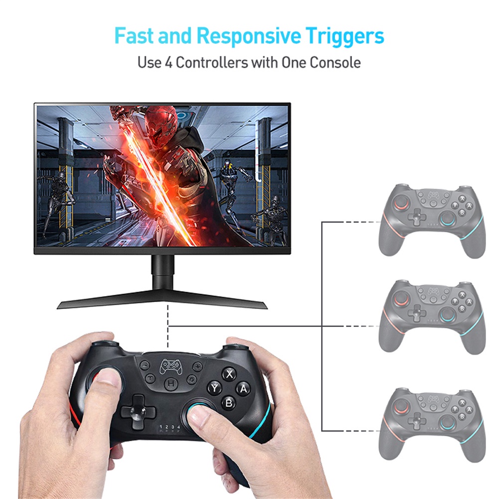 Tay Cầm Chơi Game Bluetooth Không Dây Cho Switch Pro