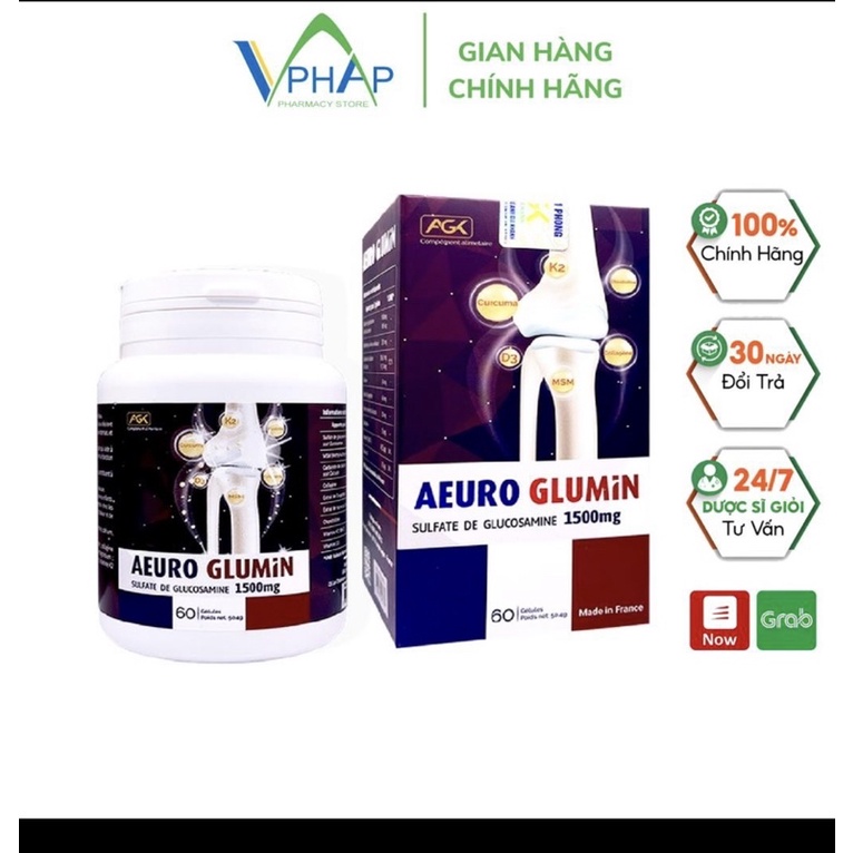 viên uống bổ khớp Aeuro Glumin 1500mg( mẫu mới glumin rex)