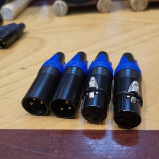 Jack Canon đực cái XLR chân Đồng mạ Vàng cao cấp Giắc canon XLR vỏ nhôm Đầu canon cái đầu canon đực