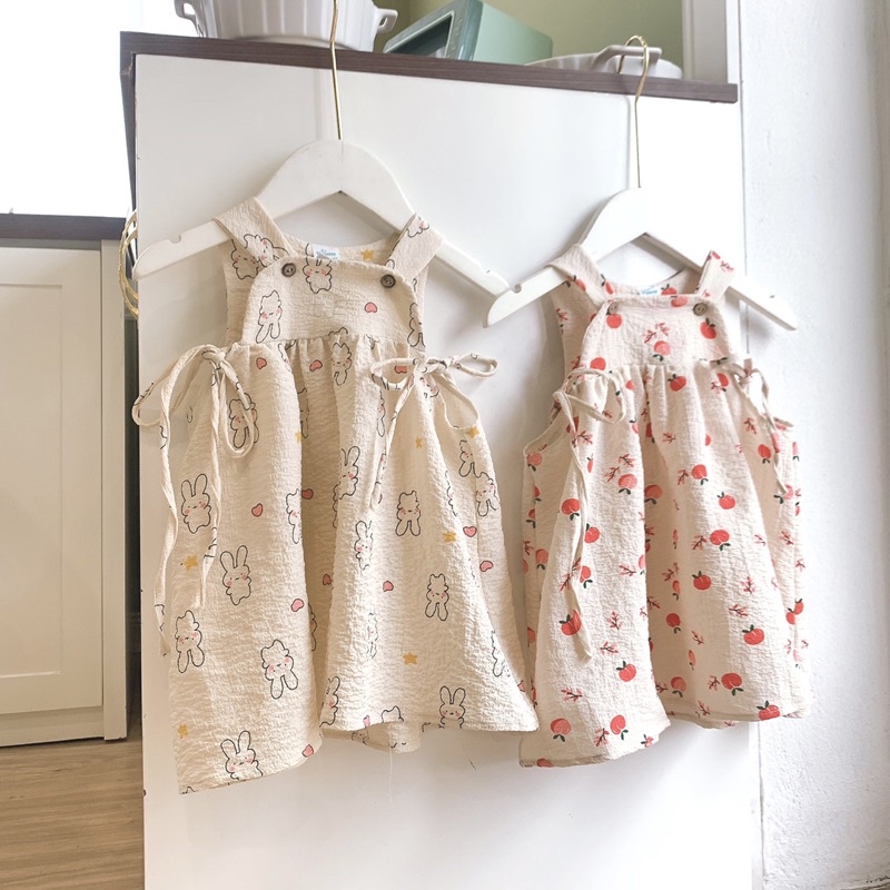 XẢ KHO LẺ SIZE  Váy yếm 2 dây cho bé gái, hàng thiết kế may kỹ, đủ size 8-26kg