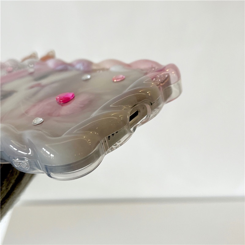 Vỏ Bảo Vệ Hộp Sạc Tai Nghe Airpods Pro Airpods 2 3 gen3 iPhone 14 13 12 Pro Max 11 14promax Hình Mèo Hồng Lấp Lánh Dễ Thương