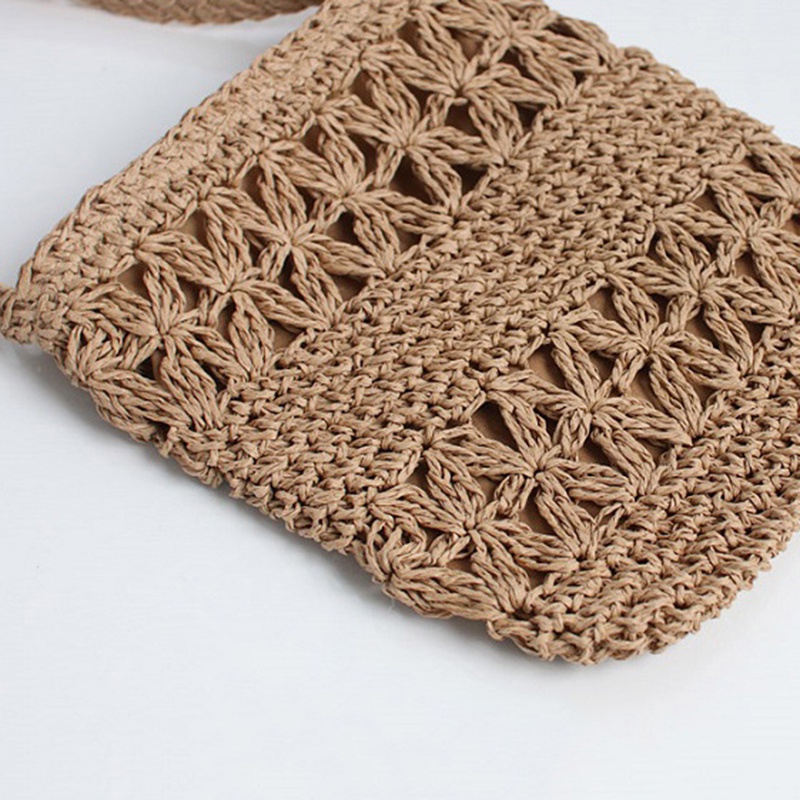 Túi cói Đan Lát Phối Tua Rua Thời Trang Cho Nữ