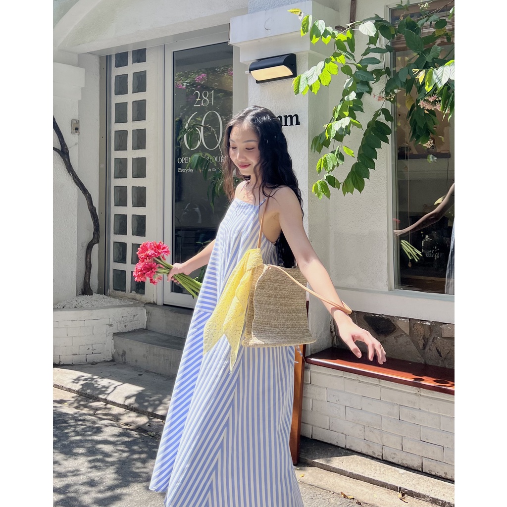 Đầm hai dây dài có sọc LILY DRESS