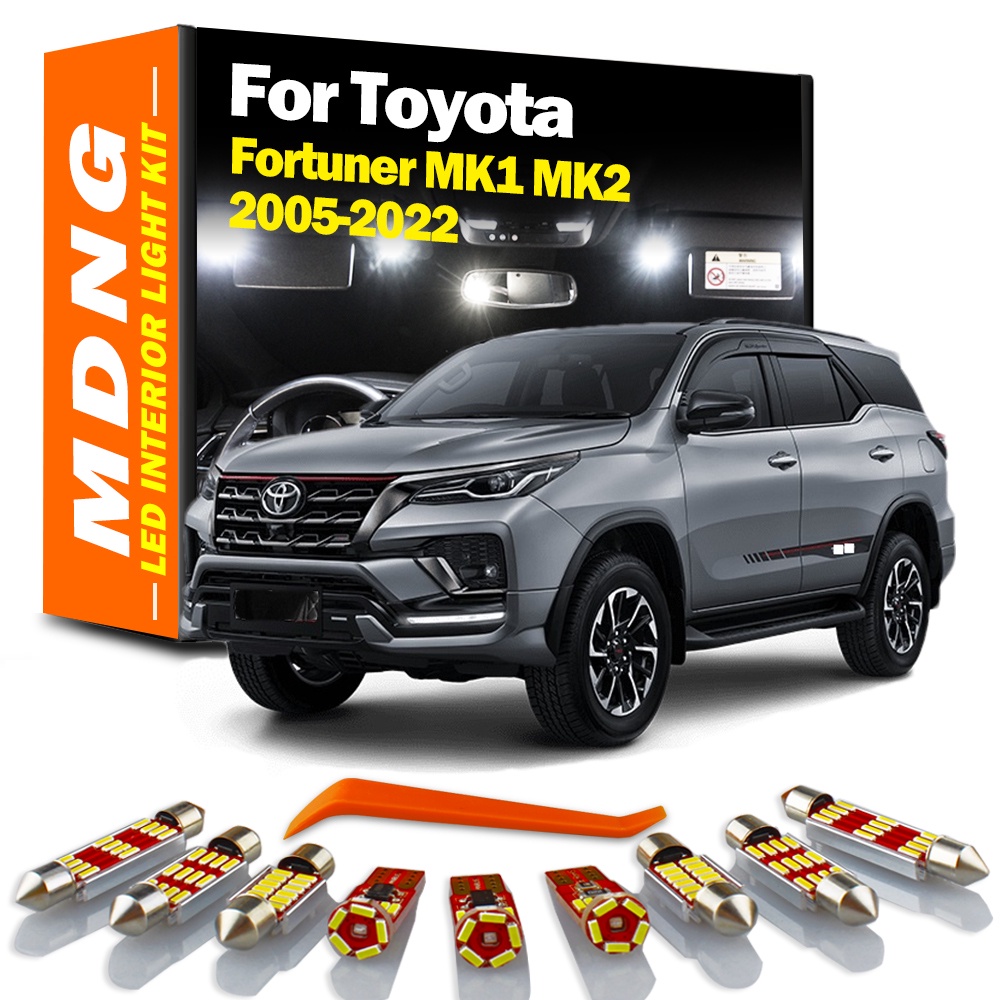 Bộ Đèn Led Canbus Trang Trí Nội Thất Cho Toyota Fortuner MK1 MK2 2005-20015 2016 2017 2018 2019 2020 2021 2022