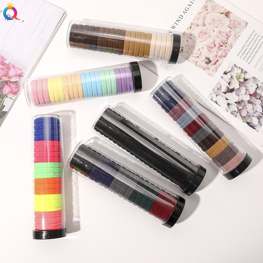 Dây buộc tóc MISS FANCY nhiều màu không đau đơn giản thời trang cho nữ