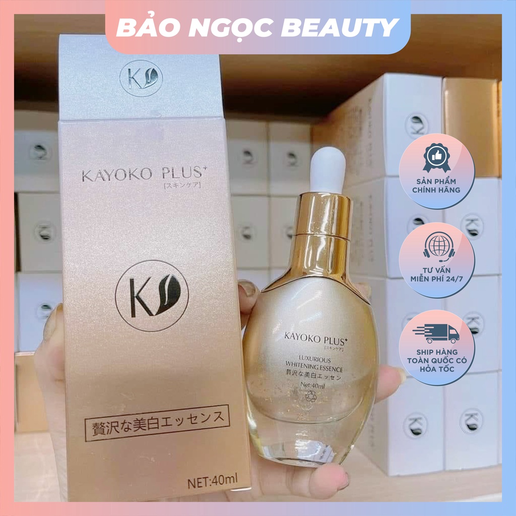 Serum Kayoko plus+ dưỡng trắng da, mờ nám, nâng cơ - 40ml