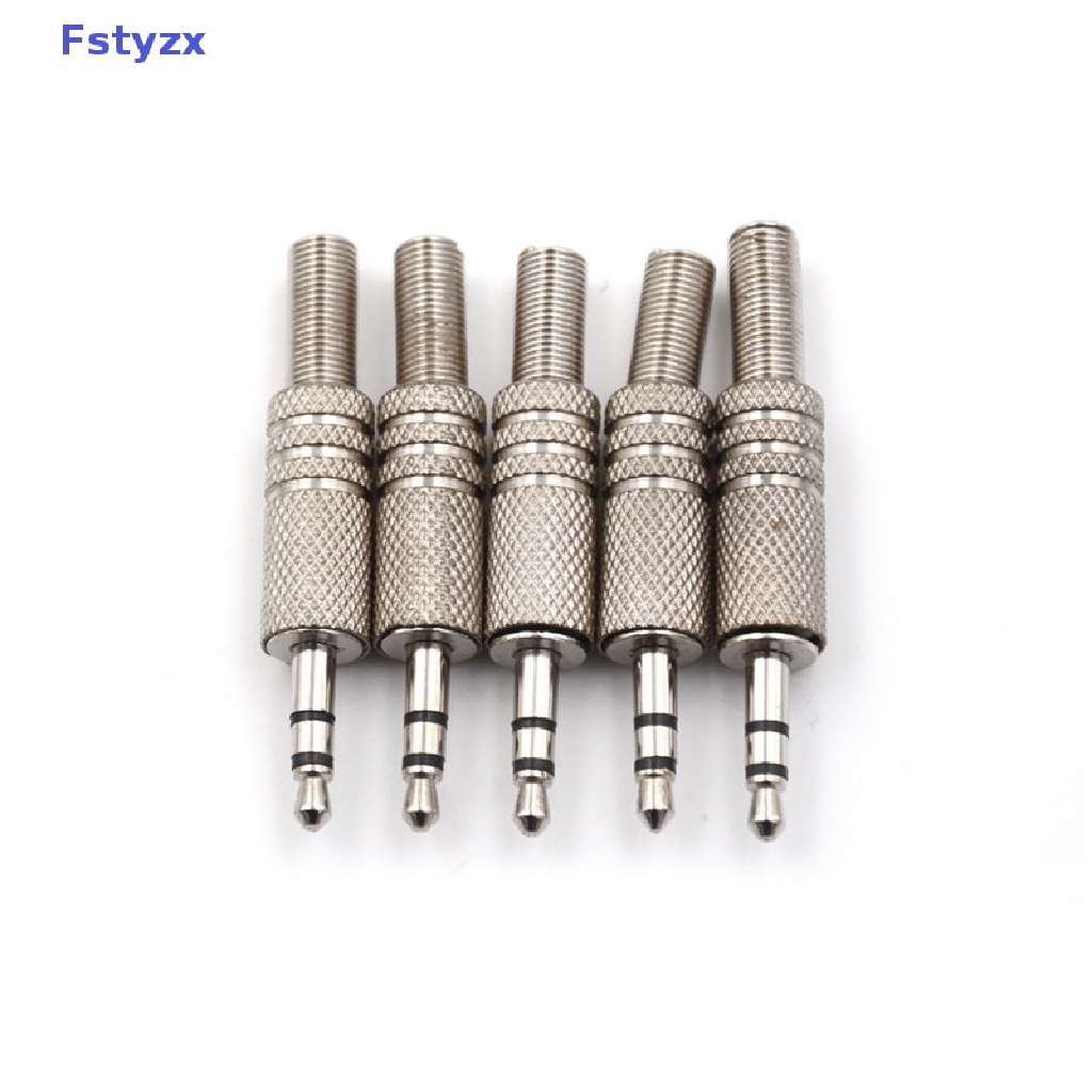 Set 5 Đầu Nối Jack Cắm Âm Thanh 3.5mm 3 Cực Chuyên Dụng