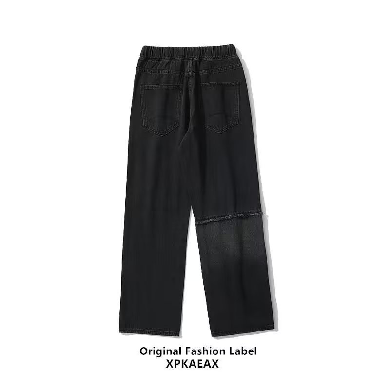 Quần Jeans Dài Lưng Cao Ống Rộng Phong Cách Thời Trang Xuân Hè Mới Cho Nam Giới