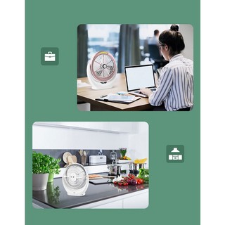Quạt usb Mini Để Bàn Có Đèn Tiện Dụng