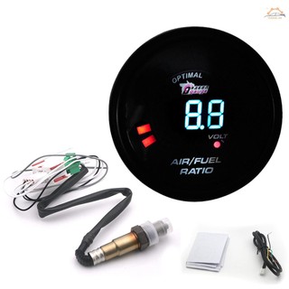 Bộ đồng hồ đo tỷ lệ nhiên liệu khí xe hơi 2 trong 1 52mm 12v với cảm biến oxy o2