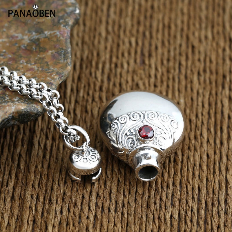 ♥Mặt Dây Chuyền Bạc 925 Hình Lọ Nước Hoa Rỗng Kiểu Dáng Mới