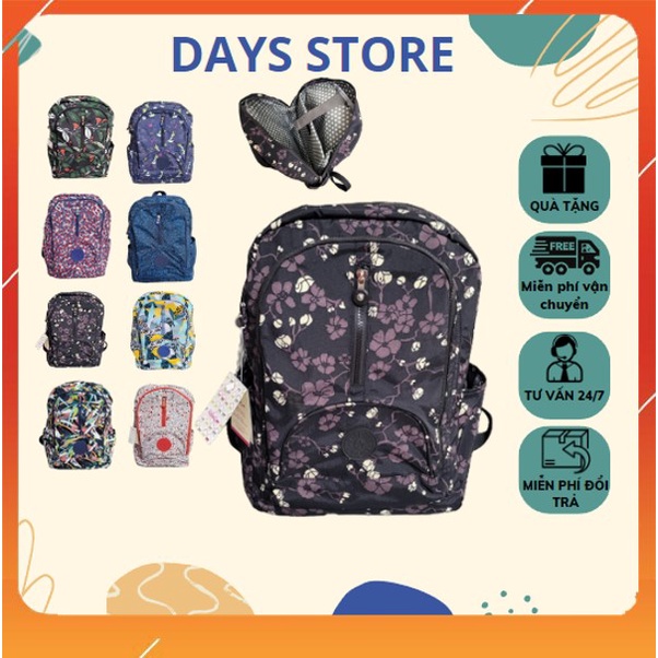 Balo Laptop Kipling Mã KL14 Chất Liệu Vải Dù Họa Tiết, Có 4 Ngăn Để Đồ Dùng Cá Nhân, Máy Tính, Quần Aó, KT 42x31x15cm
