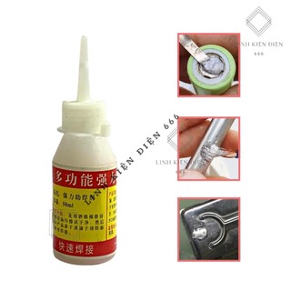 Dung dịch trợ hàn pin celll nước trợ hàn thép không gỉ sắt dung môi hàn lọ to 50ml