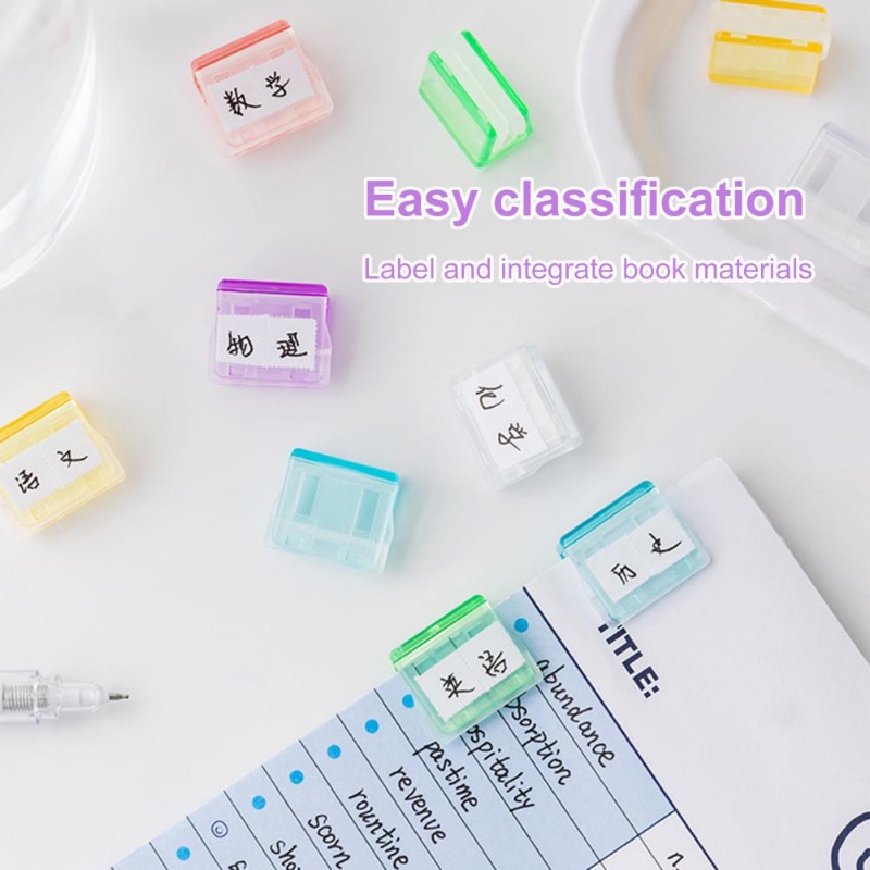 Set 5 Kẹp Góc Trong Suốt Đa Năng Màu Kẹo