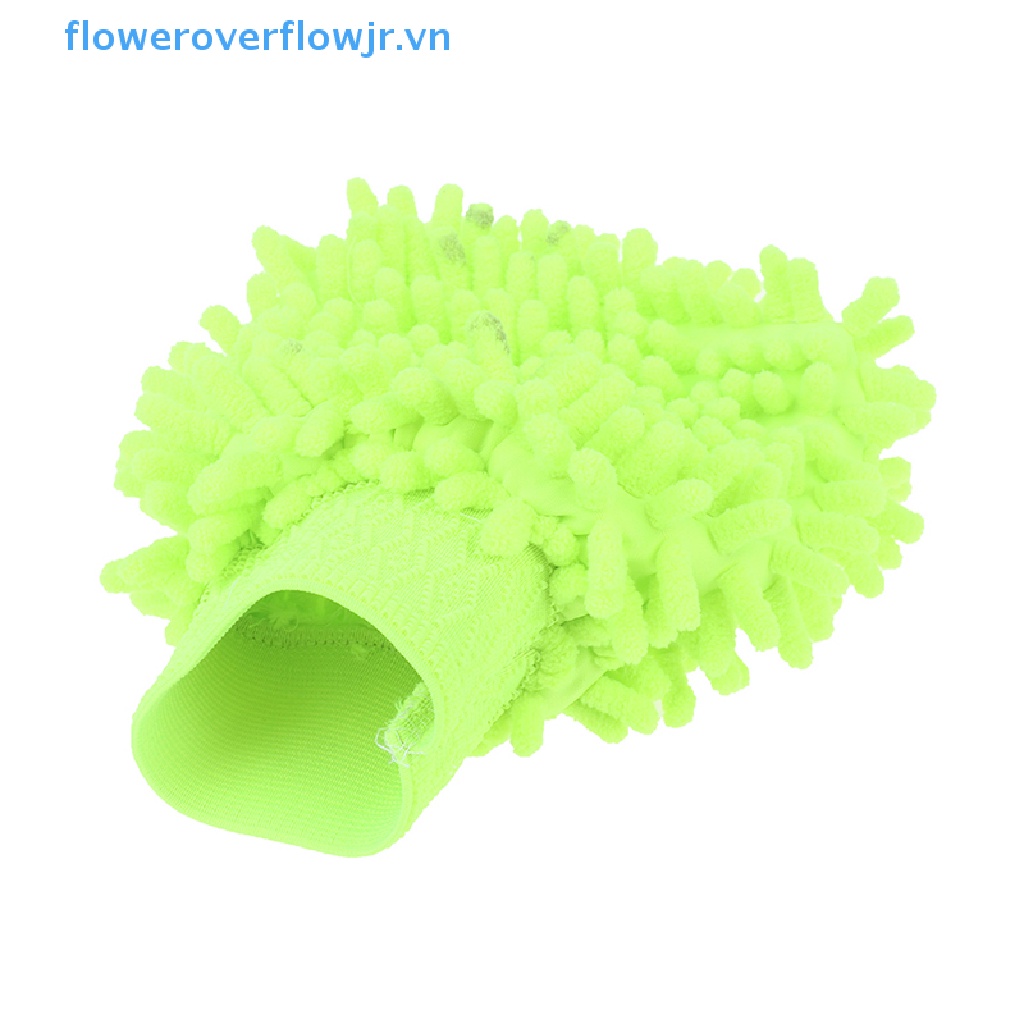 Găng Tay Rửa Xe Hơi Bằng Sợi Microfiber Mềm Mại