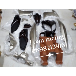 Dàn áo xe nouvo 4 màu nâu bạc full dàn màu 13 món hàng zin chính hãng