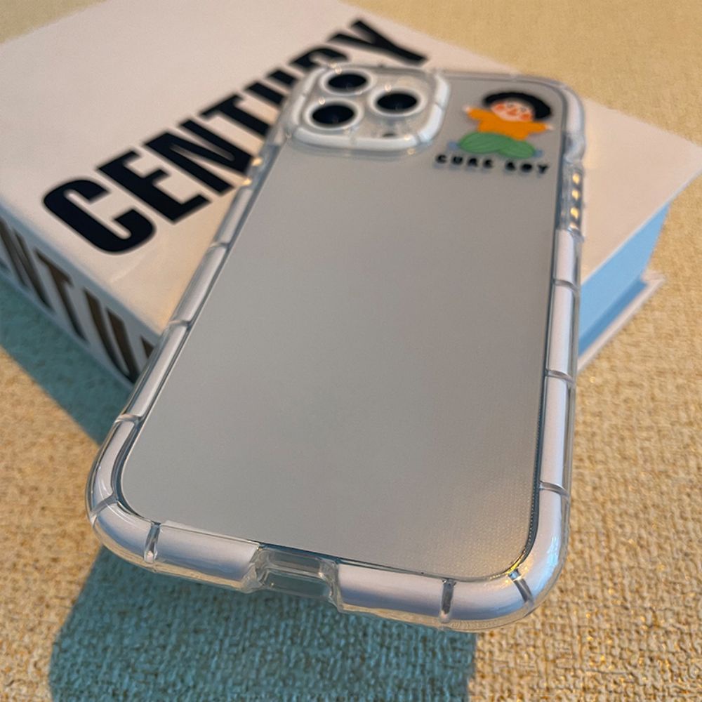 Ốp Điện Thoại TPU Mềm Chống Sốc Màu Dạ Quang Dễ Thương Cho IPhone 11 12 13 14 Pro Max