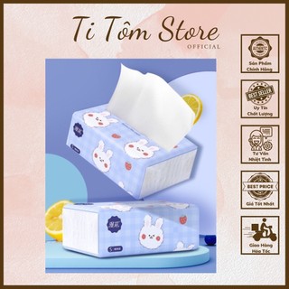 Giấy Ăn Rút Hình Thỏ-Giấy Ăn Thỏ Tím-400 TỜ/GÓI -TiTomStore