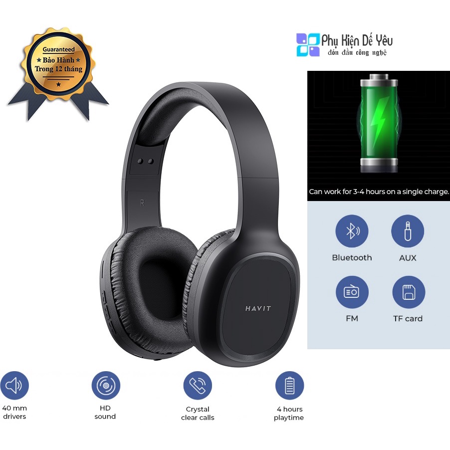 Tai nghe Bluetooth Havit H2590BT PRO Headwear Headset