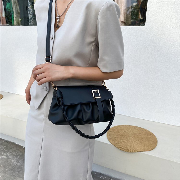 Túi Đeo Vai Đan Lát Đơn Giản Thời Trang Xuân Hè Hàn Quốc 2023