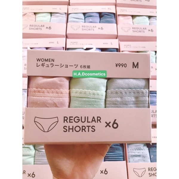 Quần chip Gu set 6